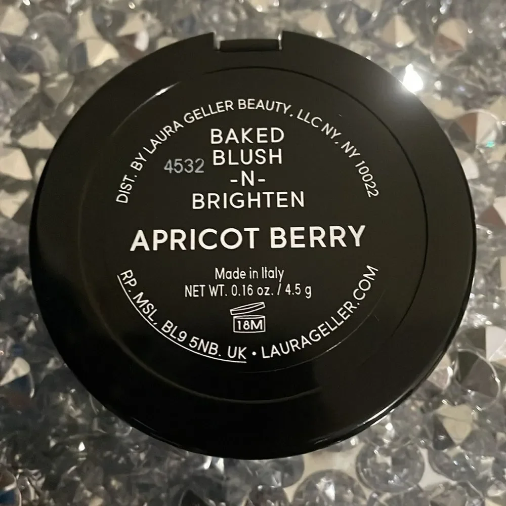 Laura Geller baked blush n bright marbleized blush in apricot berry color makeup - Picture 8 of 8